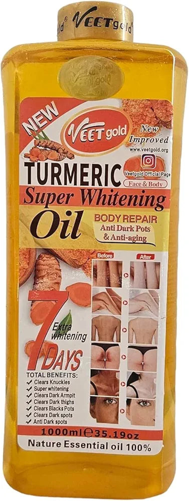 زيت فيت جولد بالكركم – Veet Gold Turmeric Super Whitening Oil