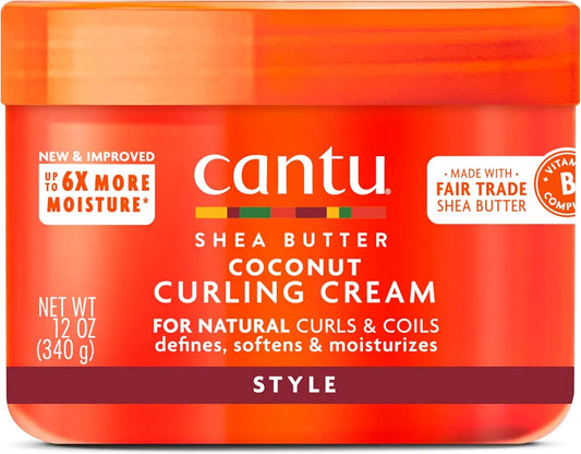 كريم كانتو بزبدة الشيا لتجعيد الشعر بجوز الهند – Cantu Shea Butter Coconut Curling Cream